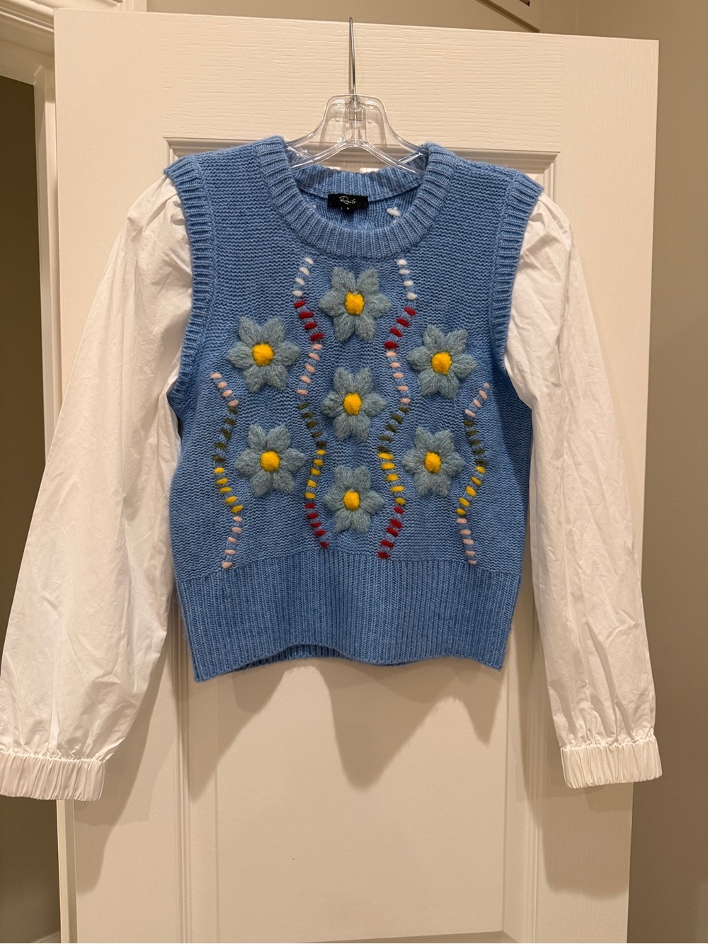Rails sweater/shirt combo! Great detail and such a cute top! Pretty blue!